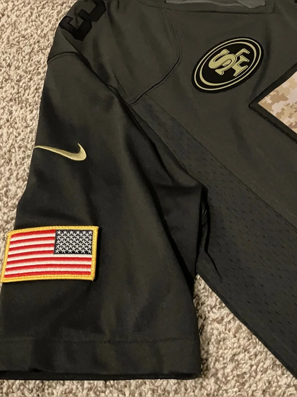 NaVorro Bowman #53 San Francisco 49ers Nike Salute to Service NFL Jersey Medium